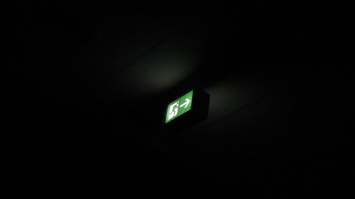Luminaria de salida de emergencia